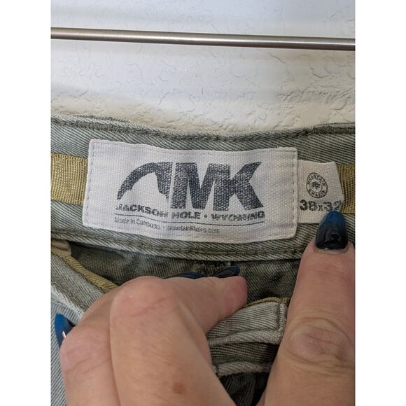 Mountain Khakis Teton Twill Work Outdoor Activewear Green Gray Pant 38 x 32 - Picture 4 of 10